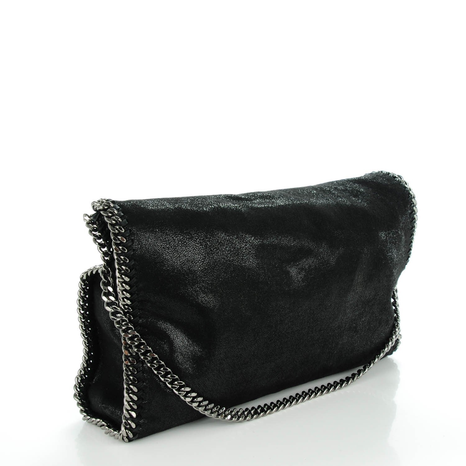 Stella McCartney Shaggy Deer Falabella Fold Over Tote Black 3 of 8