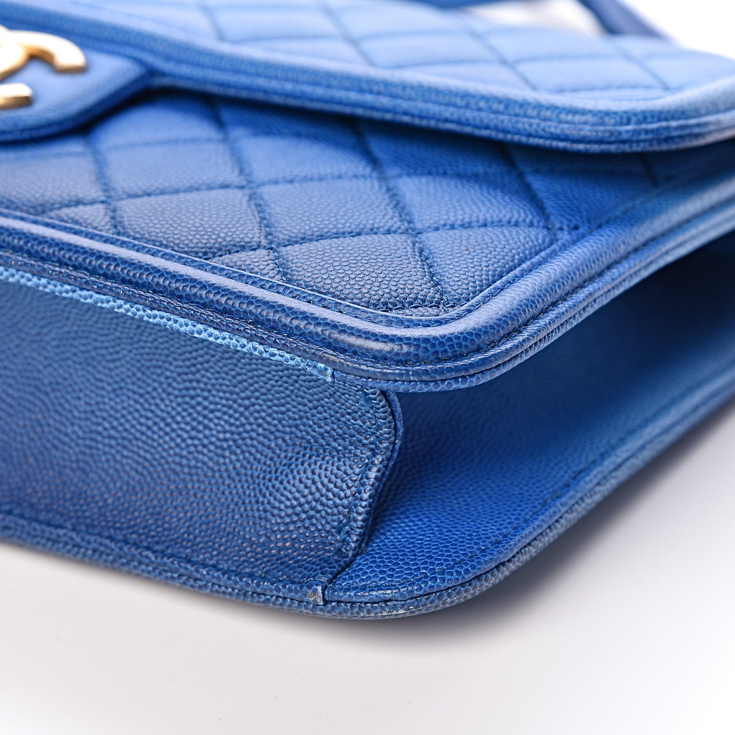 Chanel Caviar Quilted Medium Sunset On The Sea Flap Blue 11 of 11