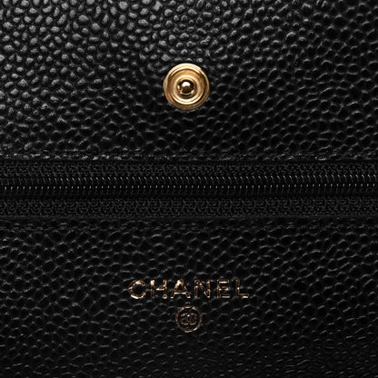 Chanel Caviar Quilted Wallet On Chain WOC Black 5 of 11