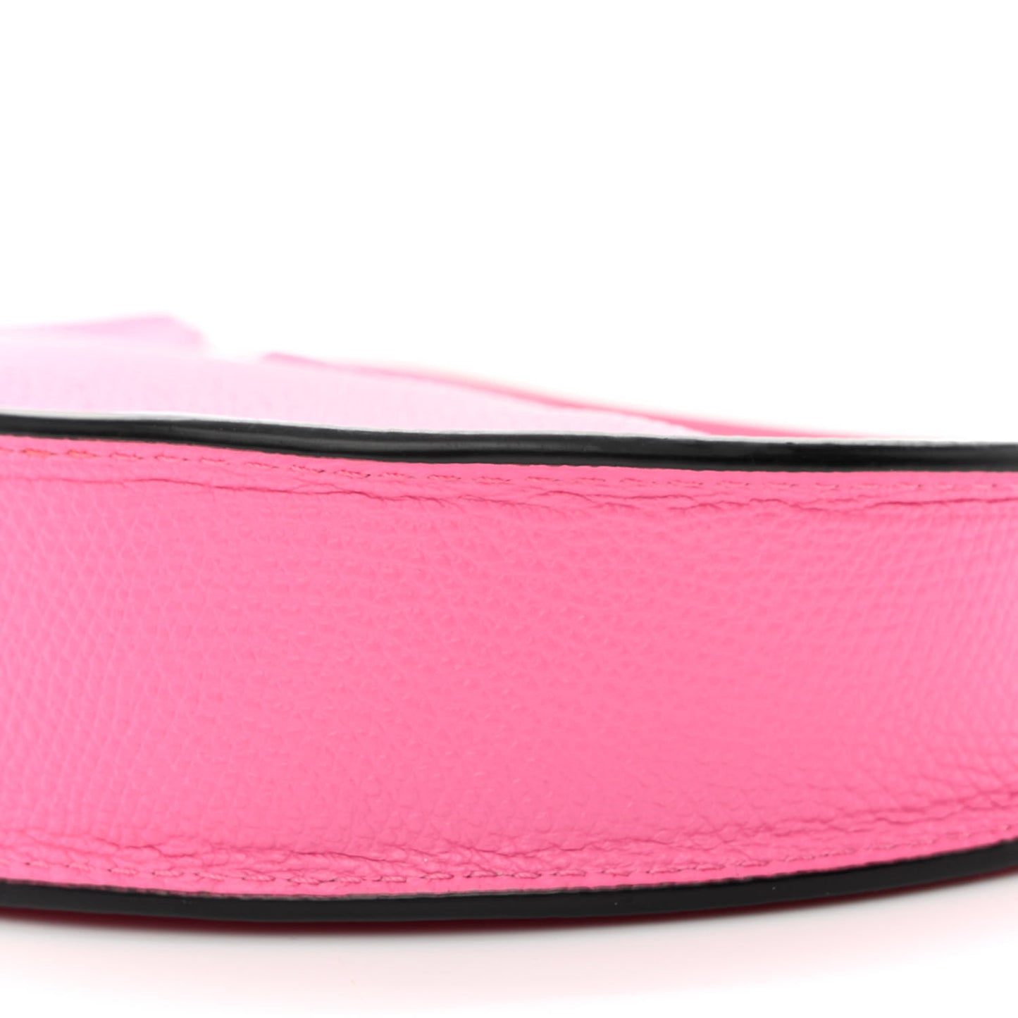 Grainy Calfskin Mini Vlogo Hobo Bag Feminine Pink