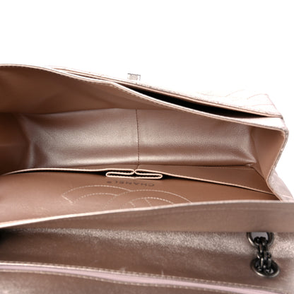 Chanel Metallic Aged Calfskin Quilted 2.55 Reissue 226 Flap Light Pink 4 of 9