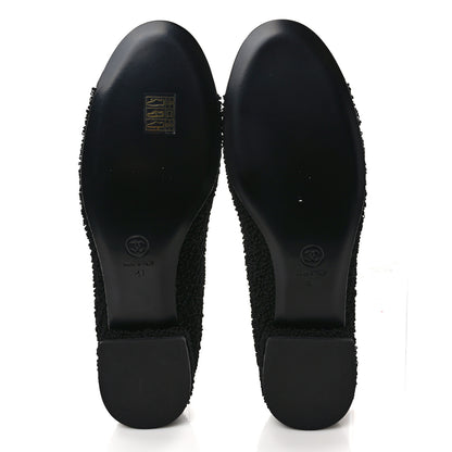 Chanel Tweed Patent Mary Jane Flats 41 Black 5 of 8