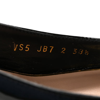 Valentino Garavani Patent Signature Vlogo Slingback 65mm Pumps 38.5 Black 9 of 10