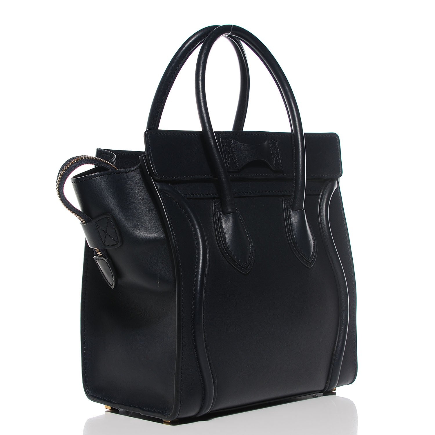 Celine Smooth Calfskin Micro Luggage Navy Blue 3 of 9