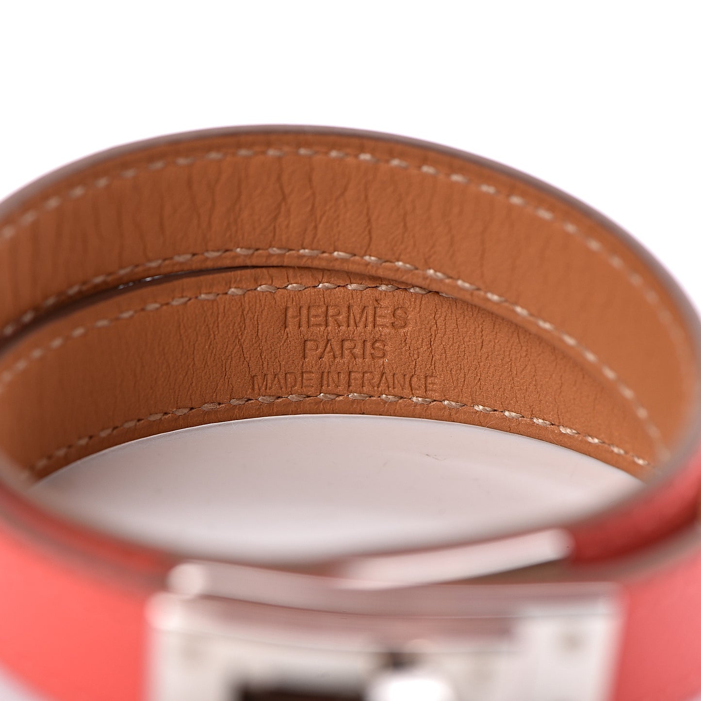 Epsom Kelly Double Tour Bracelet M Rose Jaipur