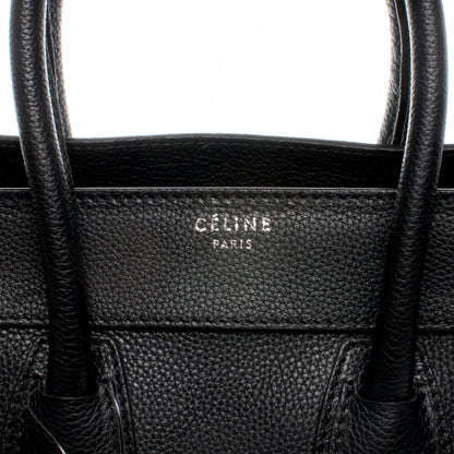 Celine Drummed Leather Micro Luggage Bag Black 7 of 8