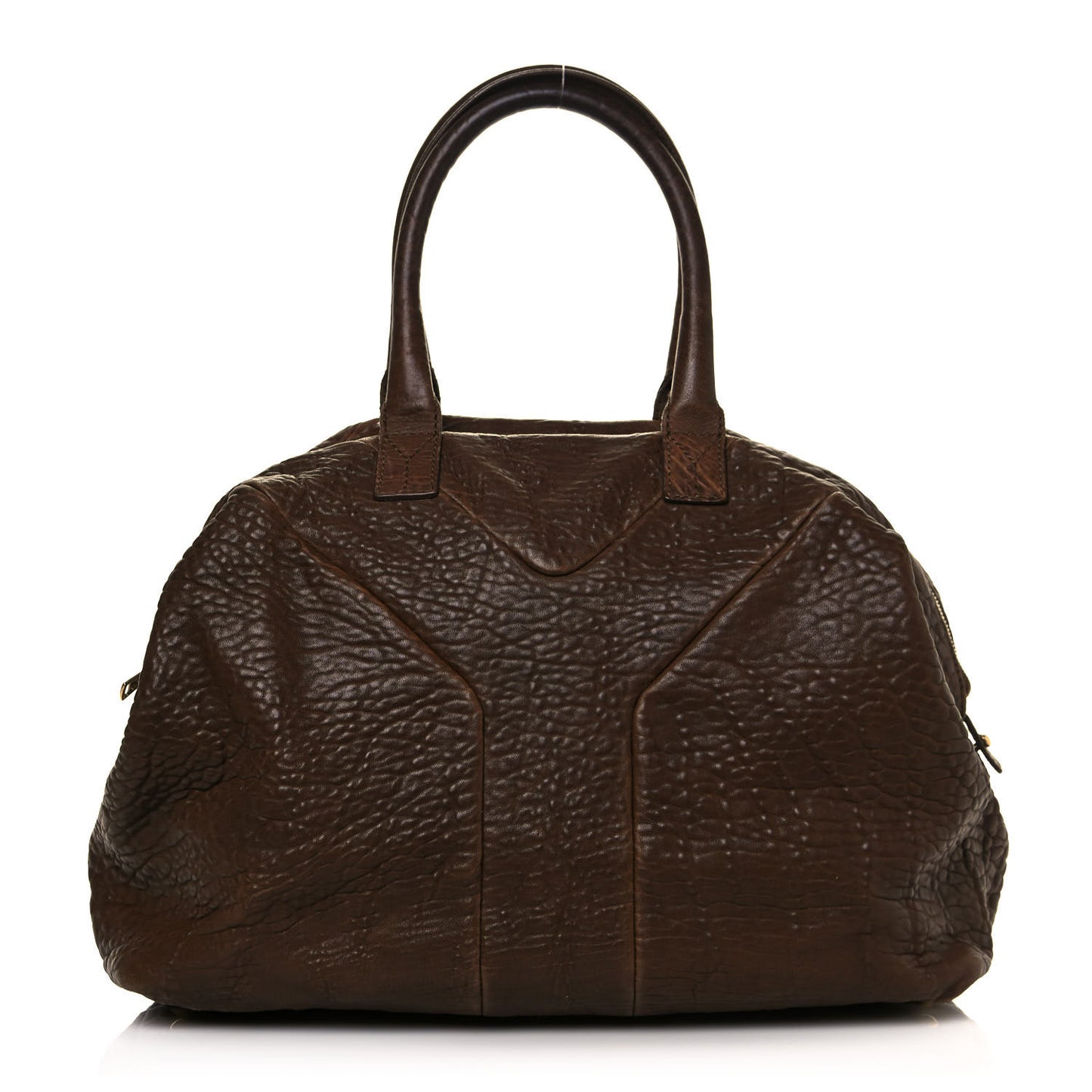 Pebbled Lambskin Medium Easy Sac Brown