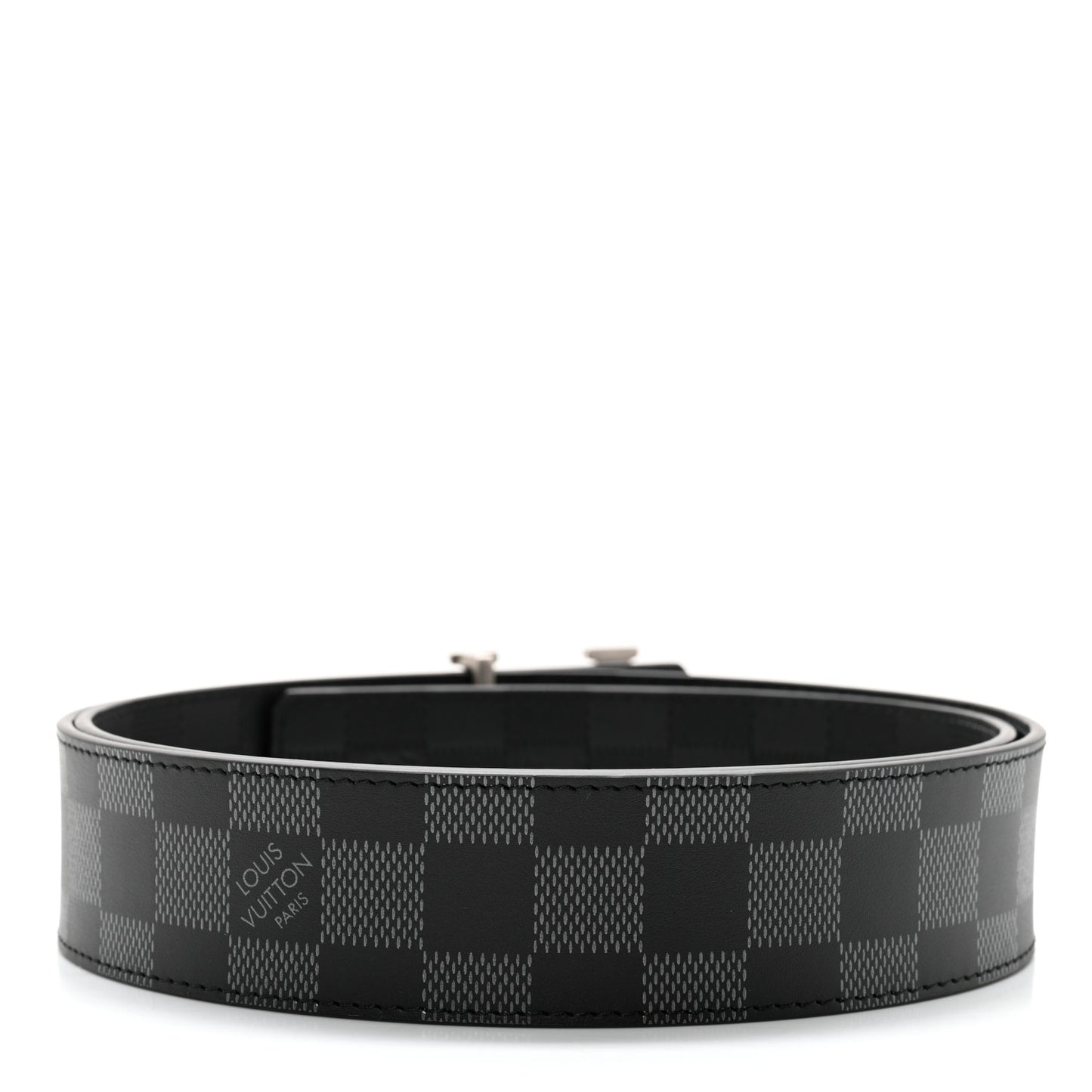 Damier Graphite Damier Infini 40mm LV Initiales Reversible Belt 95 38 Black