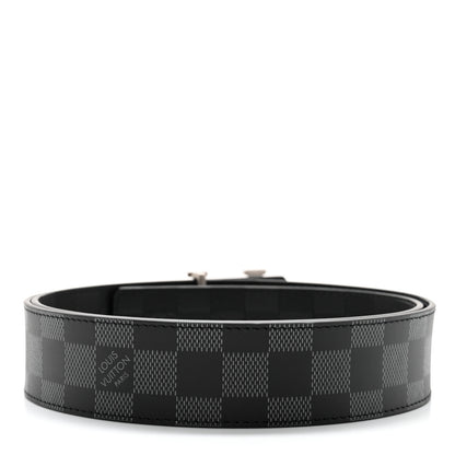 Louis Vuitton Damier Graphite Damier Infini 40mm LV Initiales Reversible Belt 95 38 Black 4 of 8