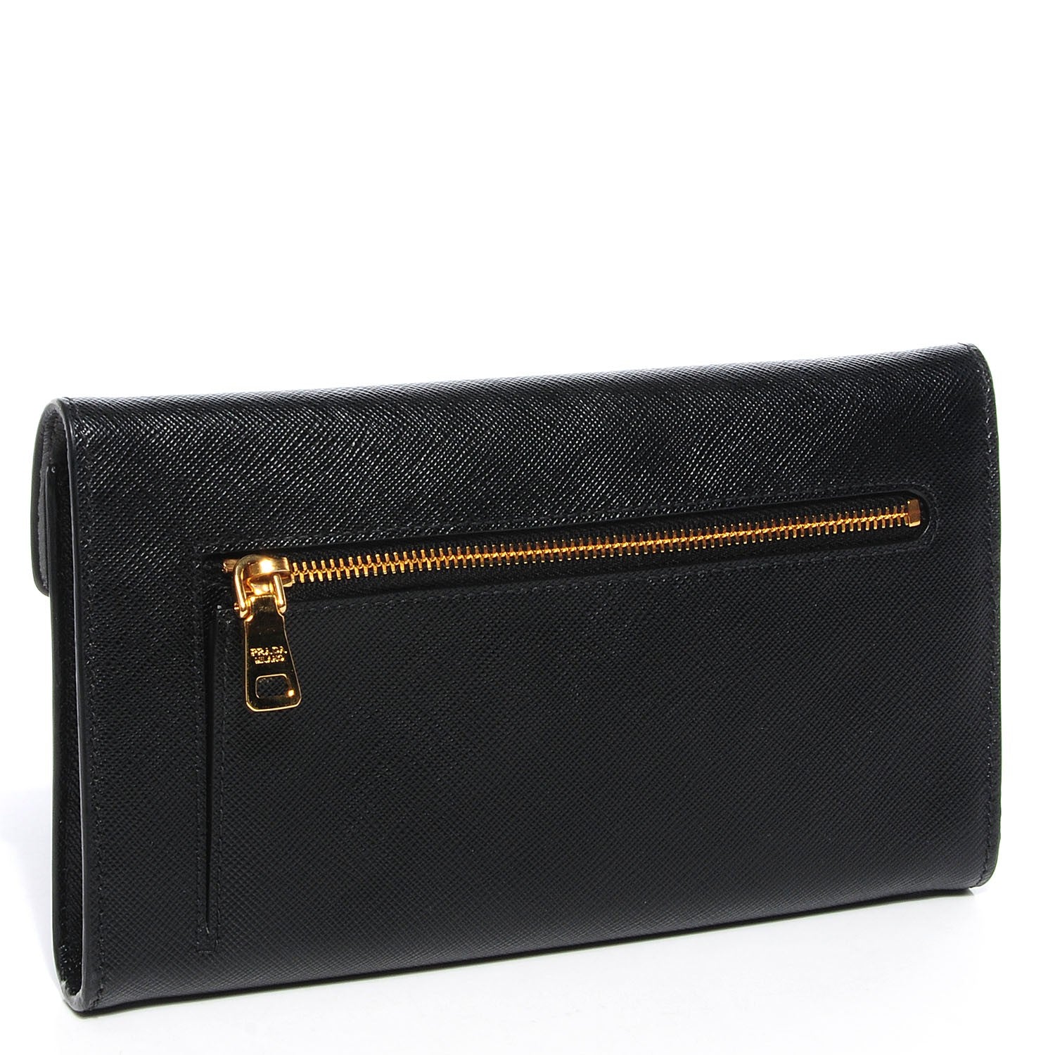 Prada Saffiano Sound Clutch Nero Black 3 of 12