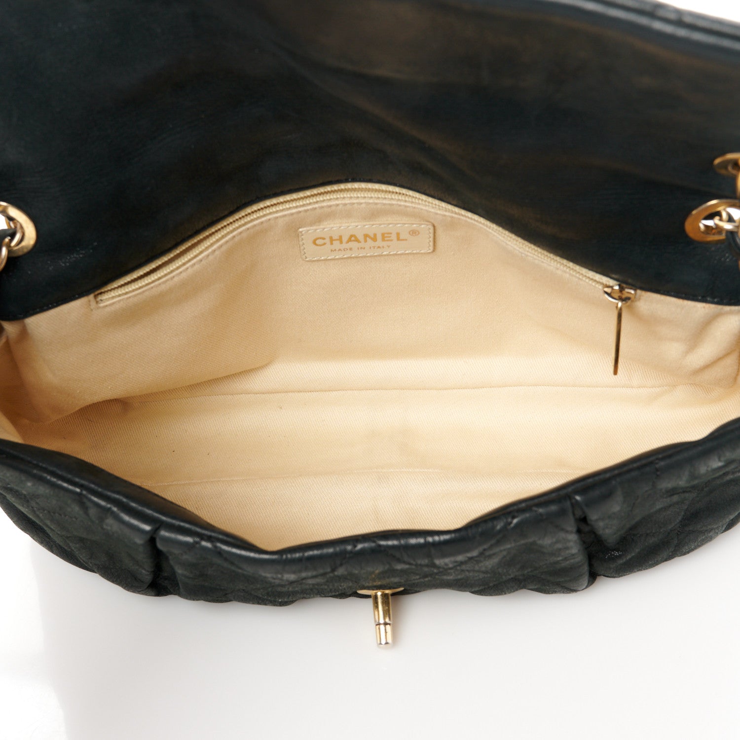 Chanel Iridescent Calfskin Large Chic Quilt Flap Black 5 of 11