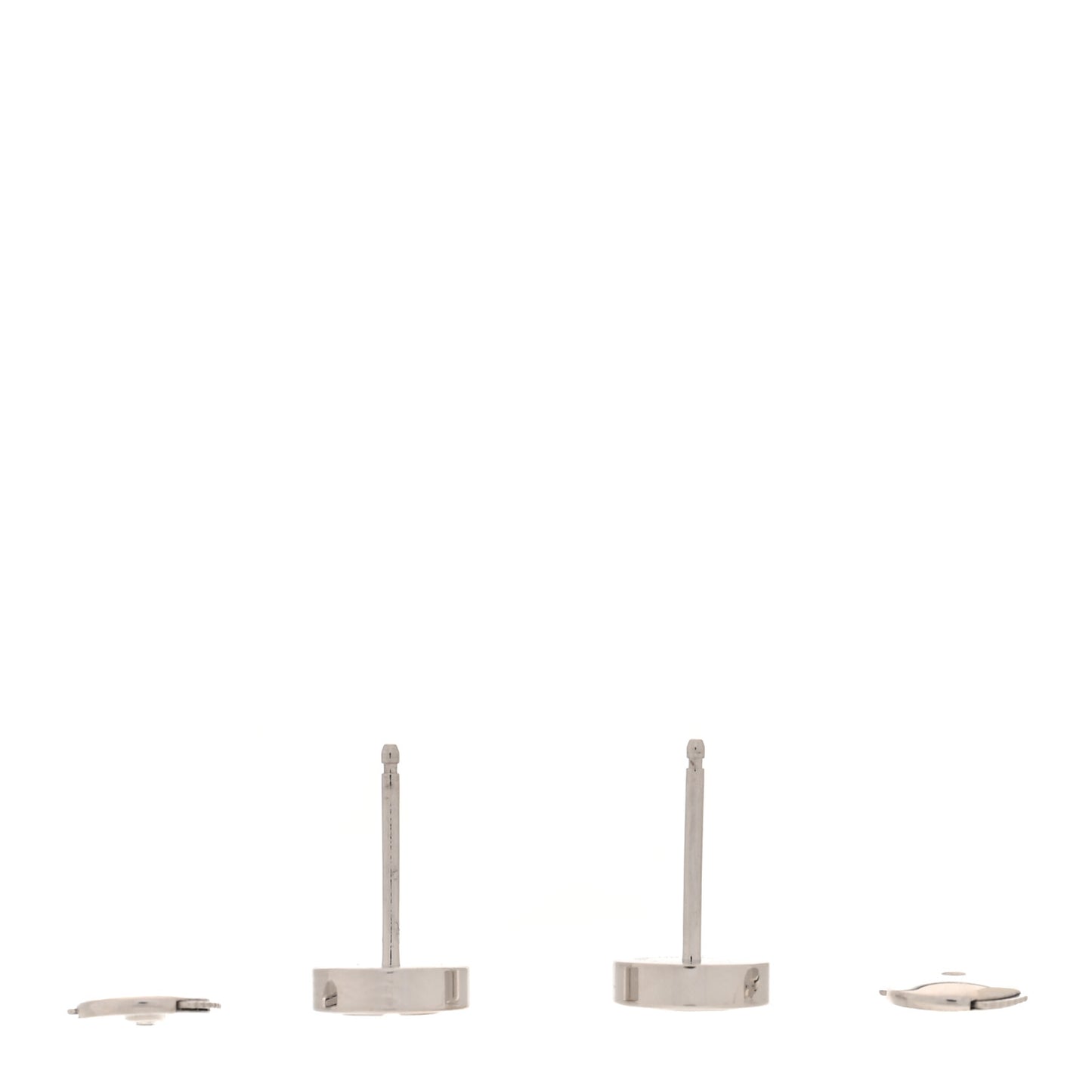 18K White Gold LOVE Earrings