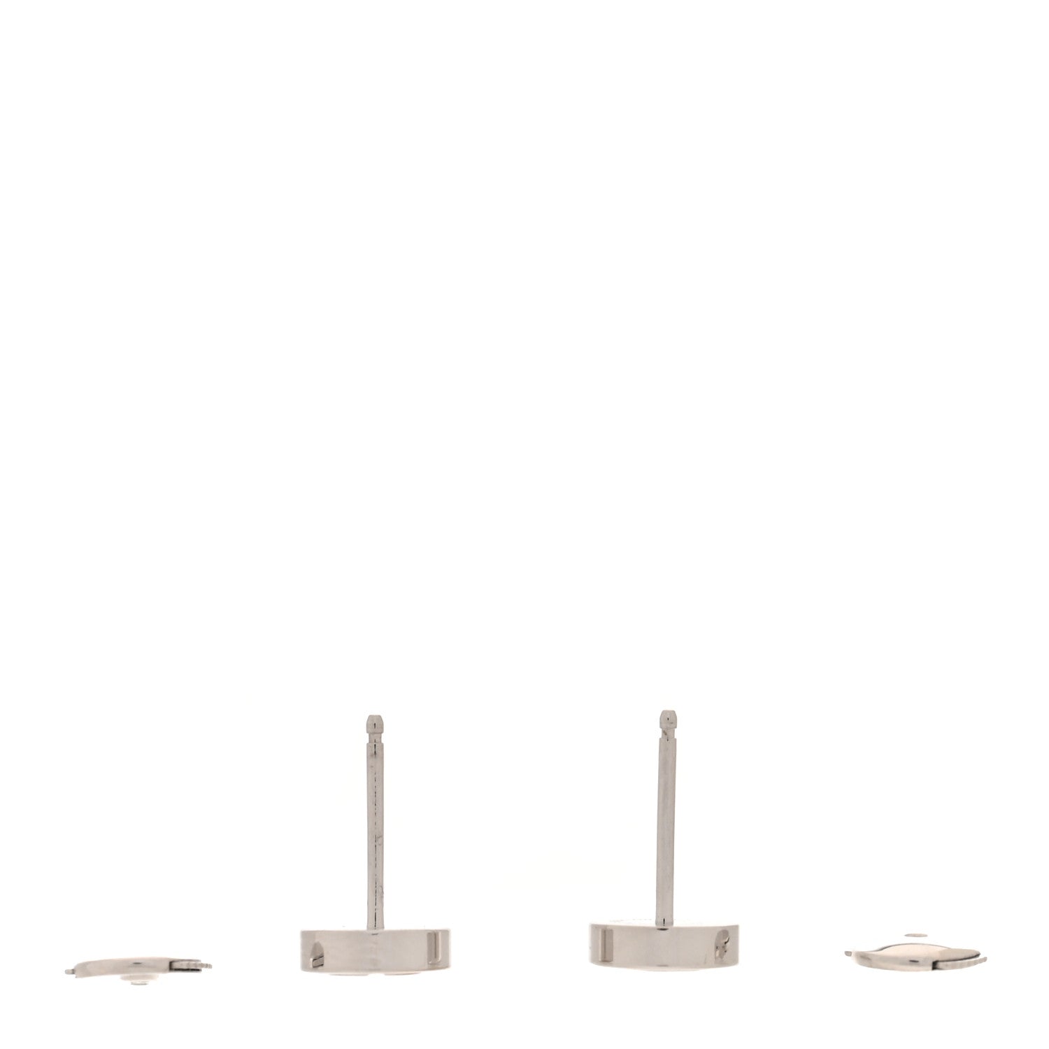 Cartier 18K White Gold LOVE Earrings 3 of 5