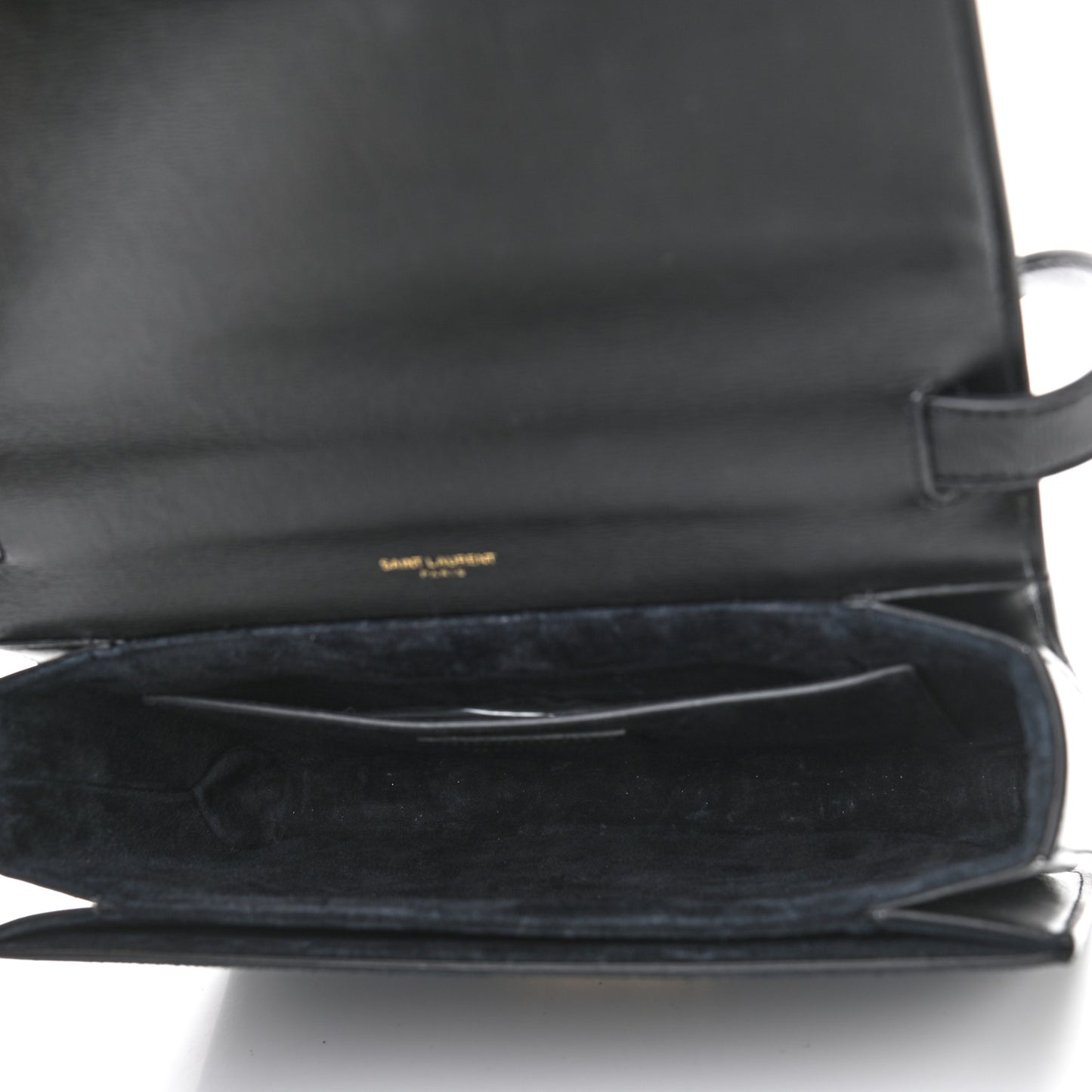 Smooth Calfskin Suede Medium Bellechasse Black