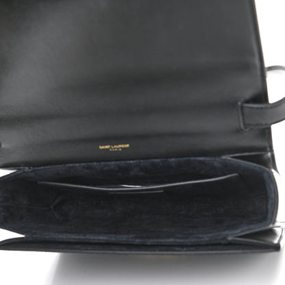 Saint Laurent Smooth Calfskin Suede Medium Bellechasse Black 5 of 10