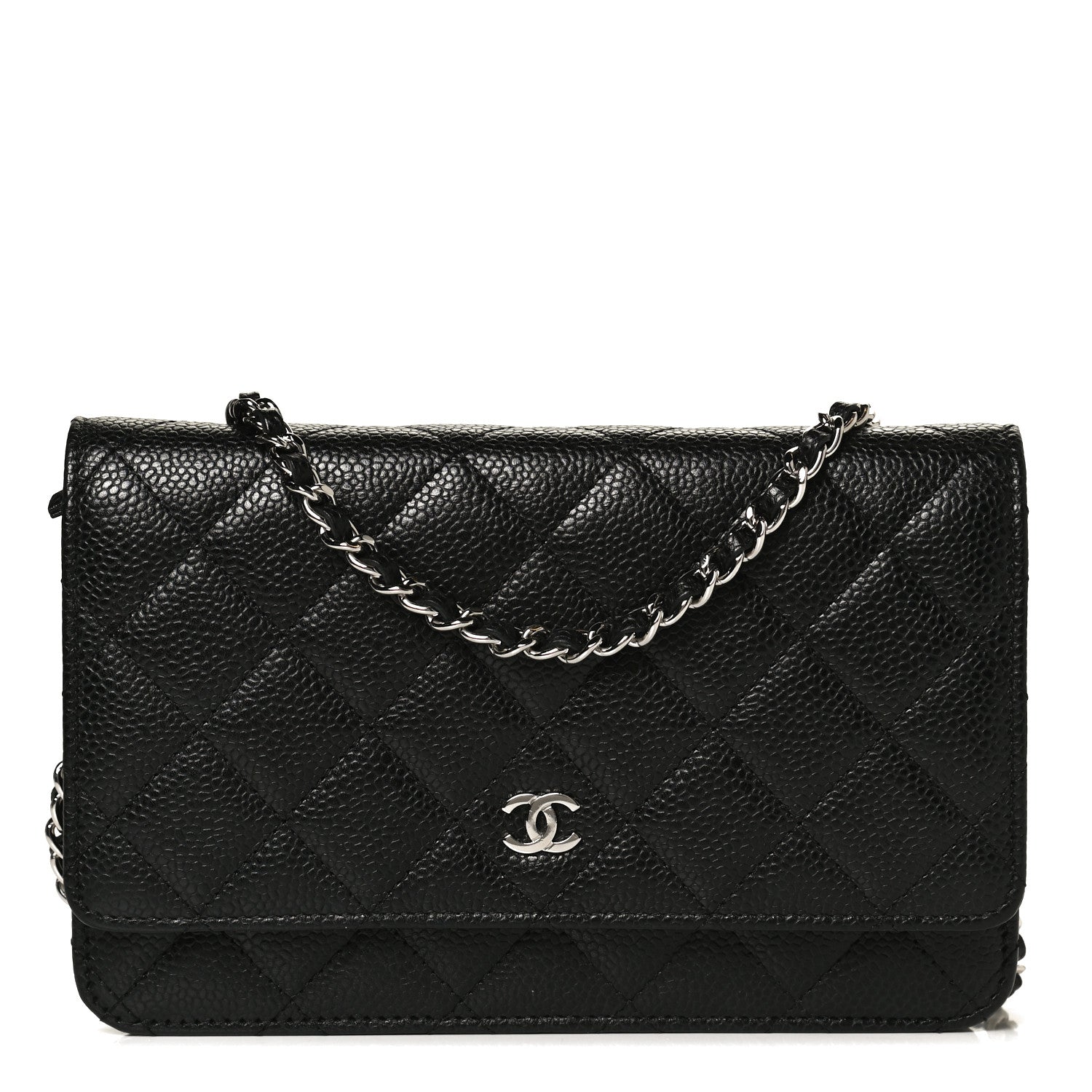 Chanel Caviar Quilted Wallet On Chain WOC Black 1 of 15