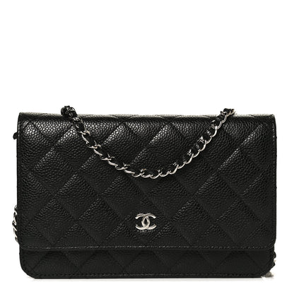 Chanel Caviar Quilted Wallet On Chain WOC Black 1 of 15