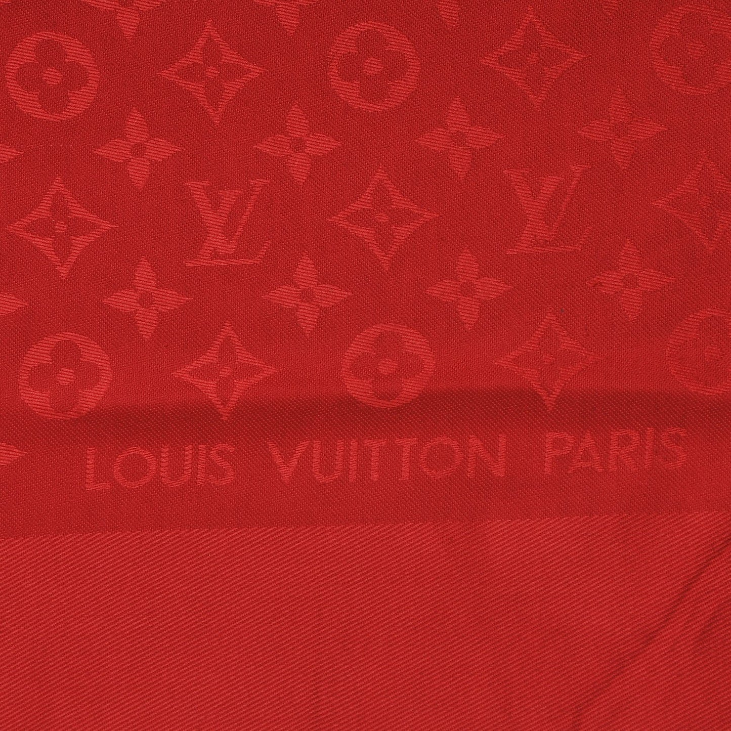 Silk Wool Monogram Shawl Pomme D'Amour