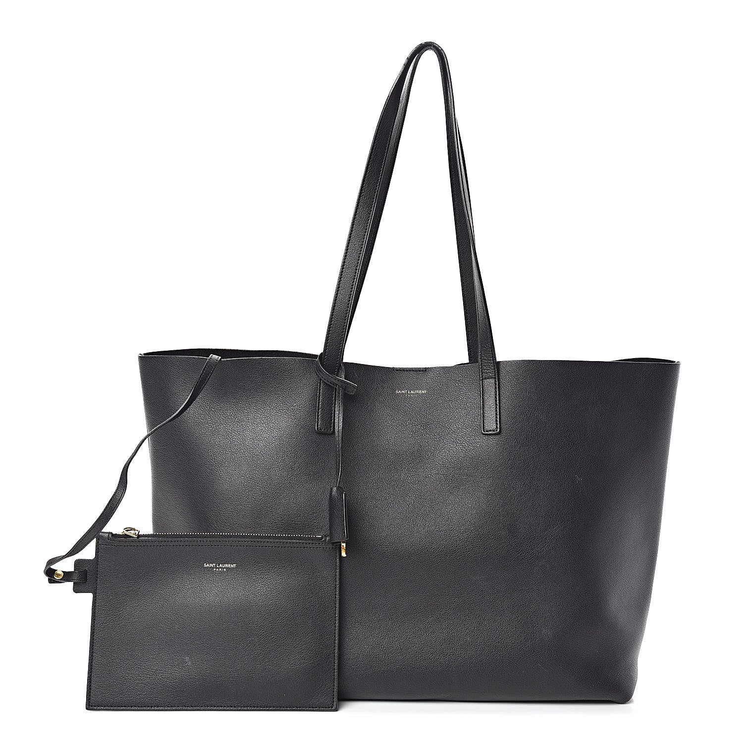 Saint Laurent Calfskin Large Shopping Tote Black 1 of 12