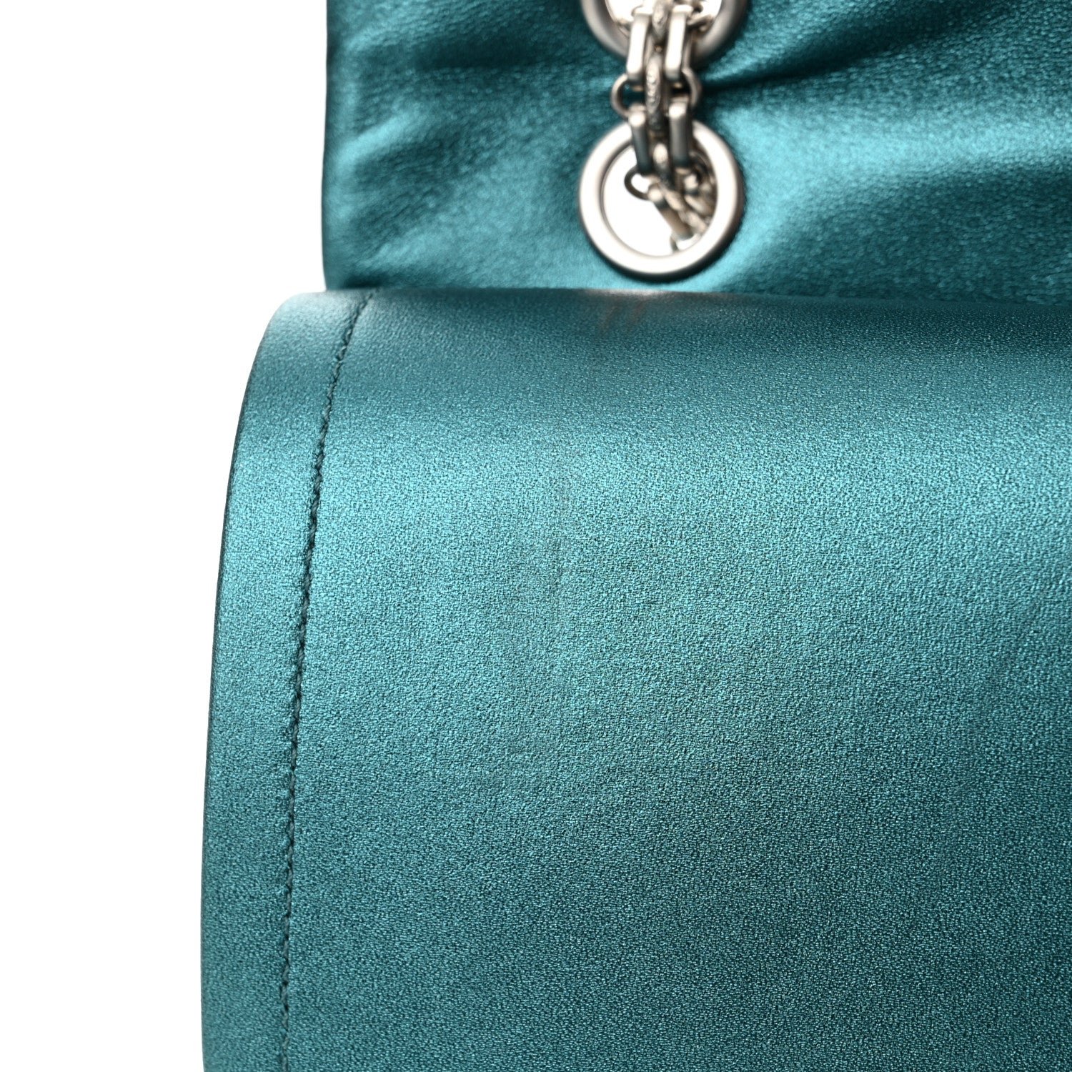 Chanel Metallic Calfskin Quilted 2.55 Reissue Flap 227 Turquoise 12 of 13