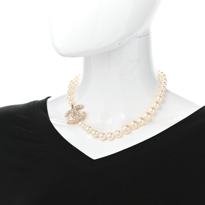 Chanel Pearl CC 100th Anniversary Necklace Light Gold 2 of 6