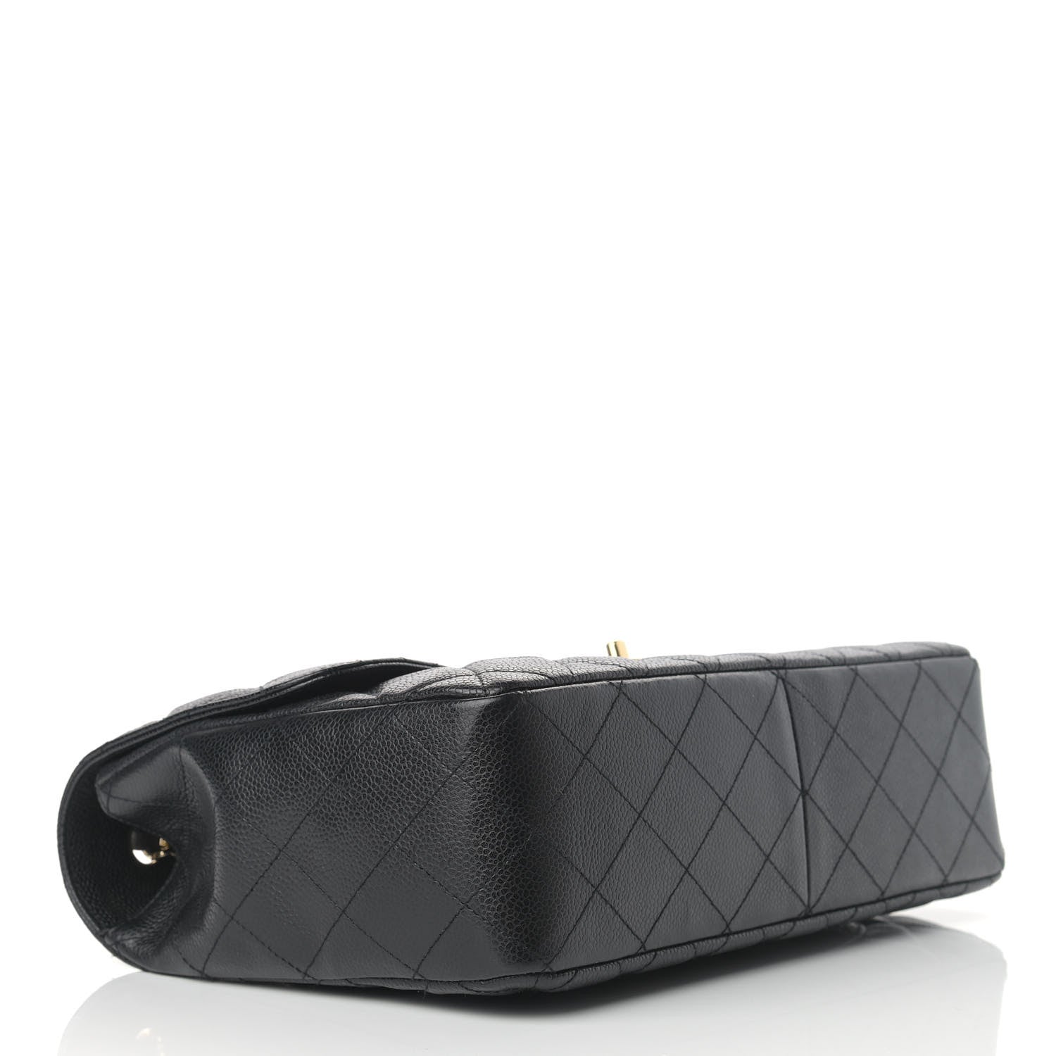 Chanel Caviar Quilted Jumbo Single Flap Black 3 of 16