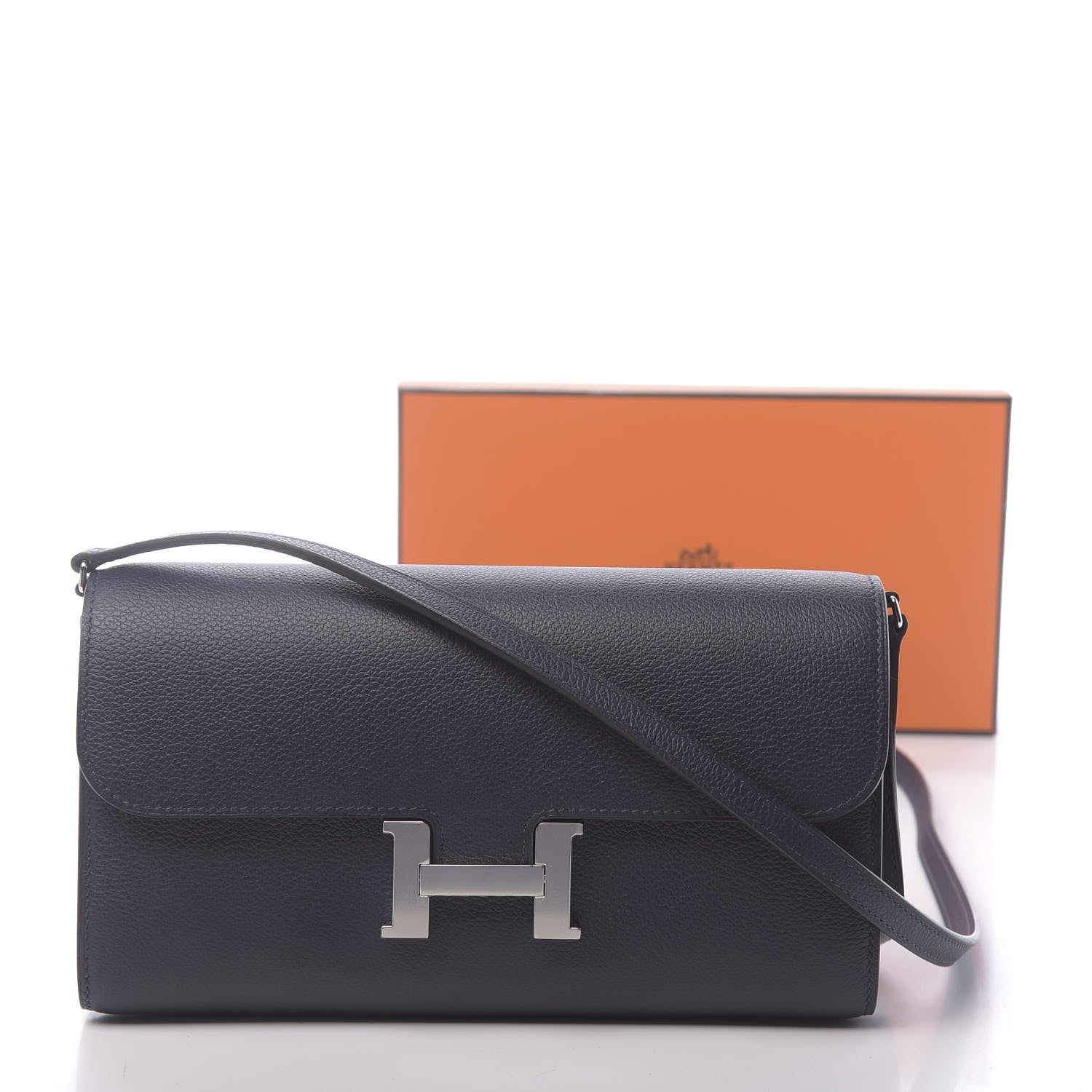 Hermes Evercolor Constance Wallet To Go Bleu Nuit 11 of 11