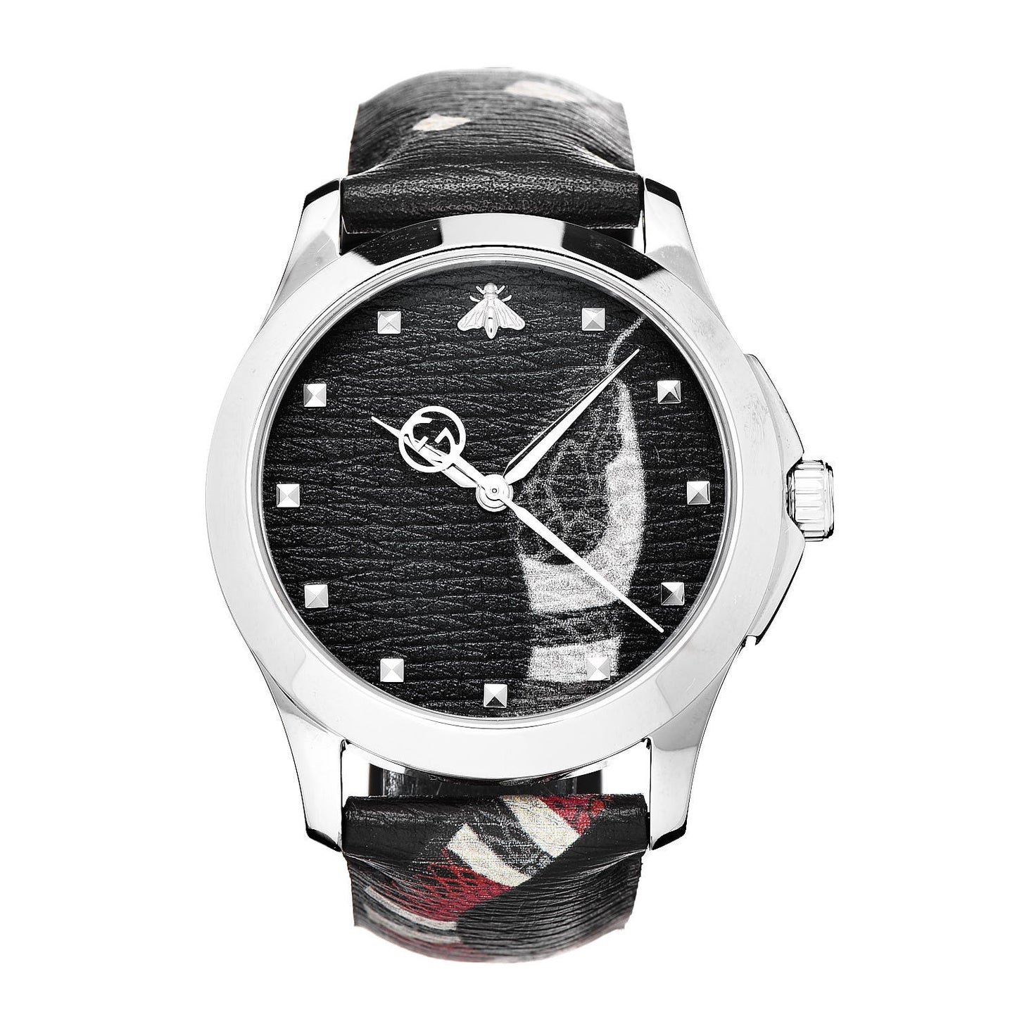 Stainless Steel Calfskin 38mm Le Marche Des Merveilles Snake Quartz Watch Black