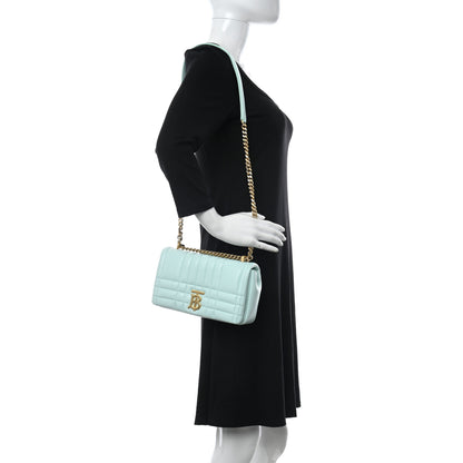 Burberry Lambskin Quilted Small Lola Bag Cool Mint 2 of 11