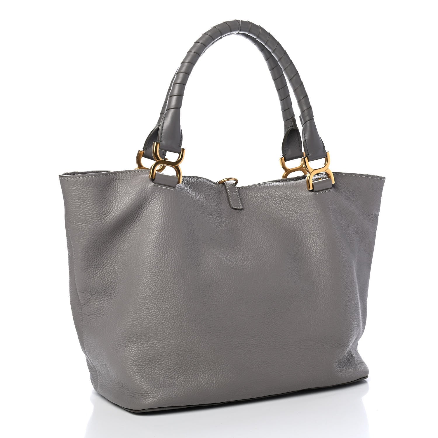 Chloe Calfskin Large New Marcie Tote Cashmere Grey 2 of 4