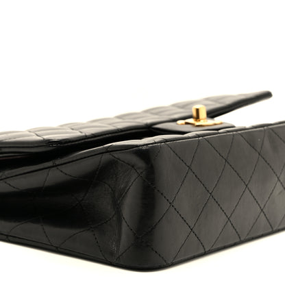 Chanel Lambskin Quilted Medium Double Flap Black 9 of 10