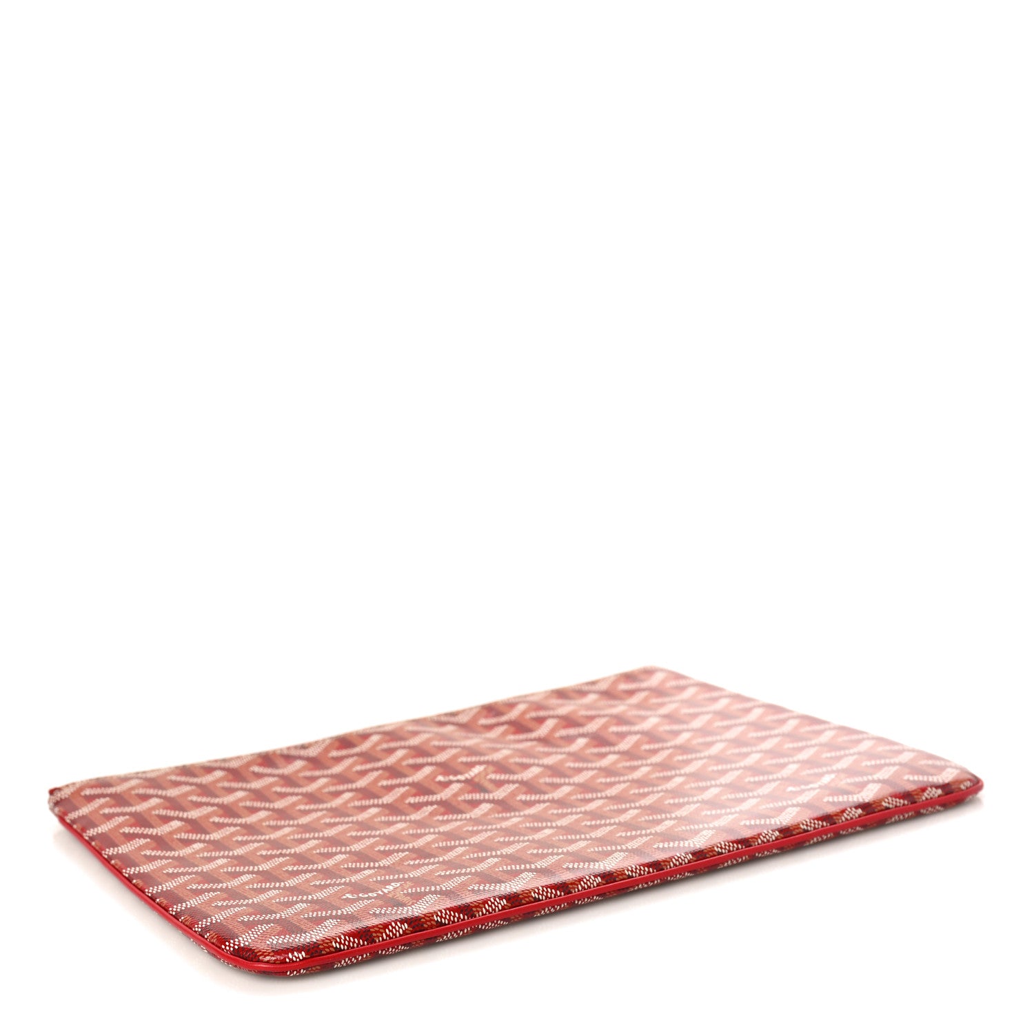 Goyard Goyardine Senat Pochette MM Burgundy 4 of 8