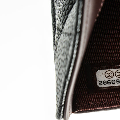 Chanel Caviar Quilted Zipped Pocket Wallet Black 8 of 8