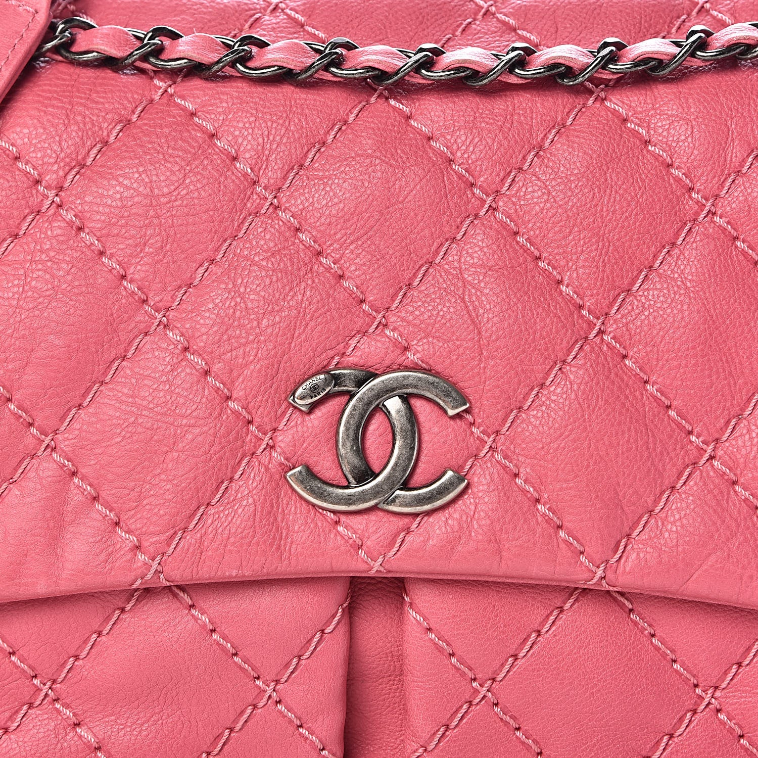 Chanel Calfskin Ultimate Stitch Flap Pink 10 of 10