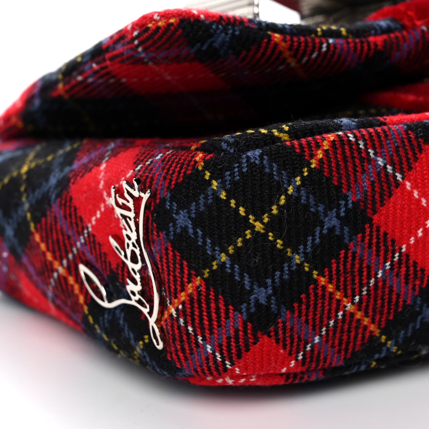 Christian Louboutin Wool Sweet Charity Crossbody Bag Plaid 9 of 11