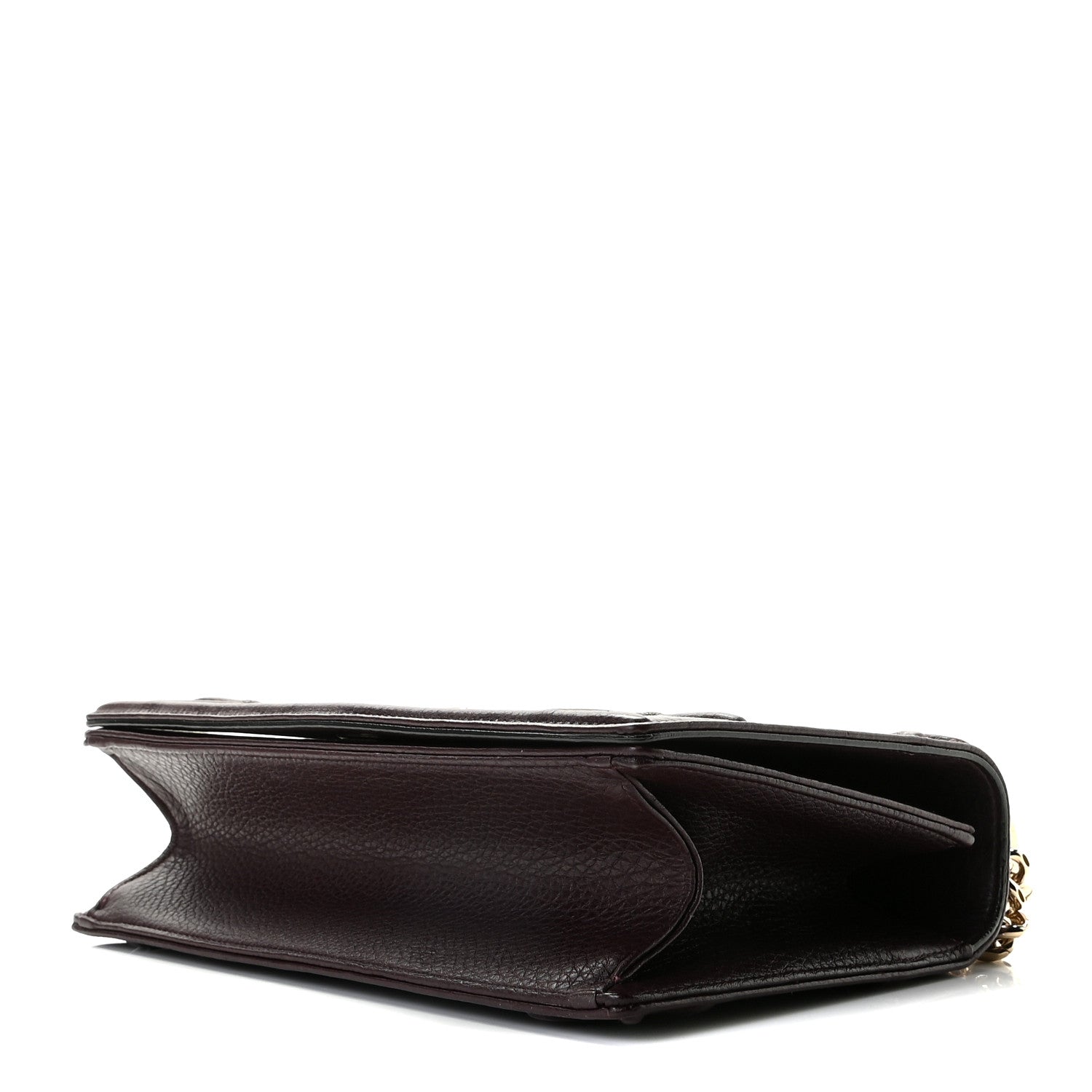 Christian Dior Grained Calfskin Medium Diorama Flap Bag Burgundy 6 of 6