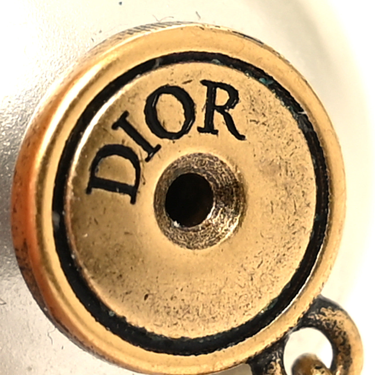 Christian Dior Pearl Crystal J'Adior Tribales Earrings Antique Gold 4 of 4