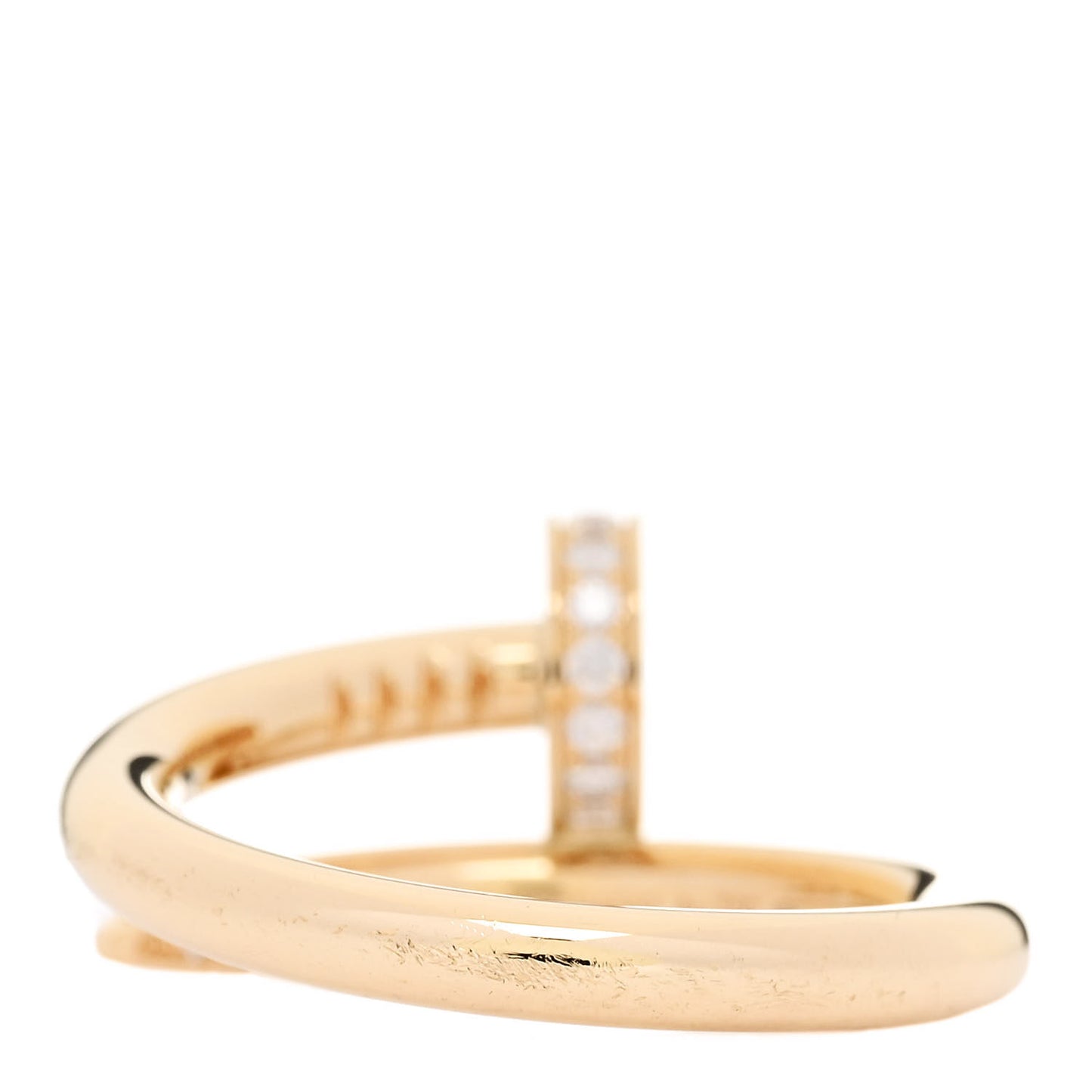 18K Yellow Gold Diamond Juste Un Clou Ring 51 5.75