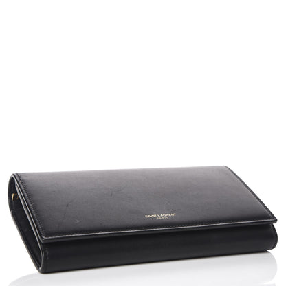 Saint Laurent Smooth Calfskin Classic Large Flap Wallet Black 4 of 11