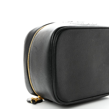 Chanel Caviar CC Vanity Cosmetic Case Black 10 of 11
