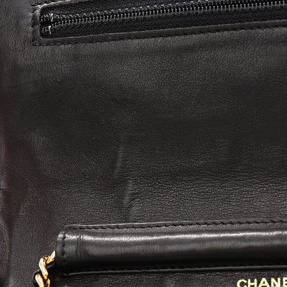 Chanel Patent Timeless CC Wallet On Chain WOC Black 13 of 14