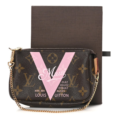 Louis Vuitton Monogram V Maui Mini Pochette Accessories Rose Ballerine 9 of 9