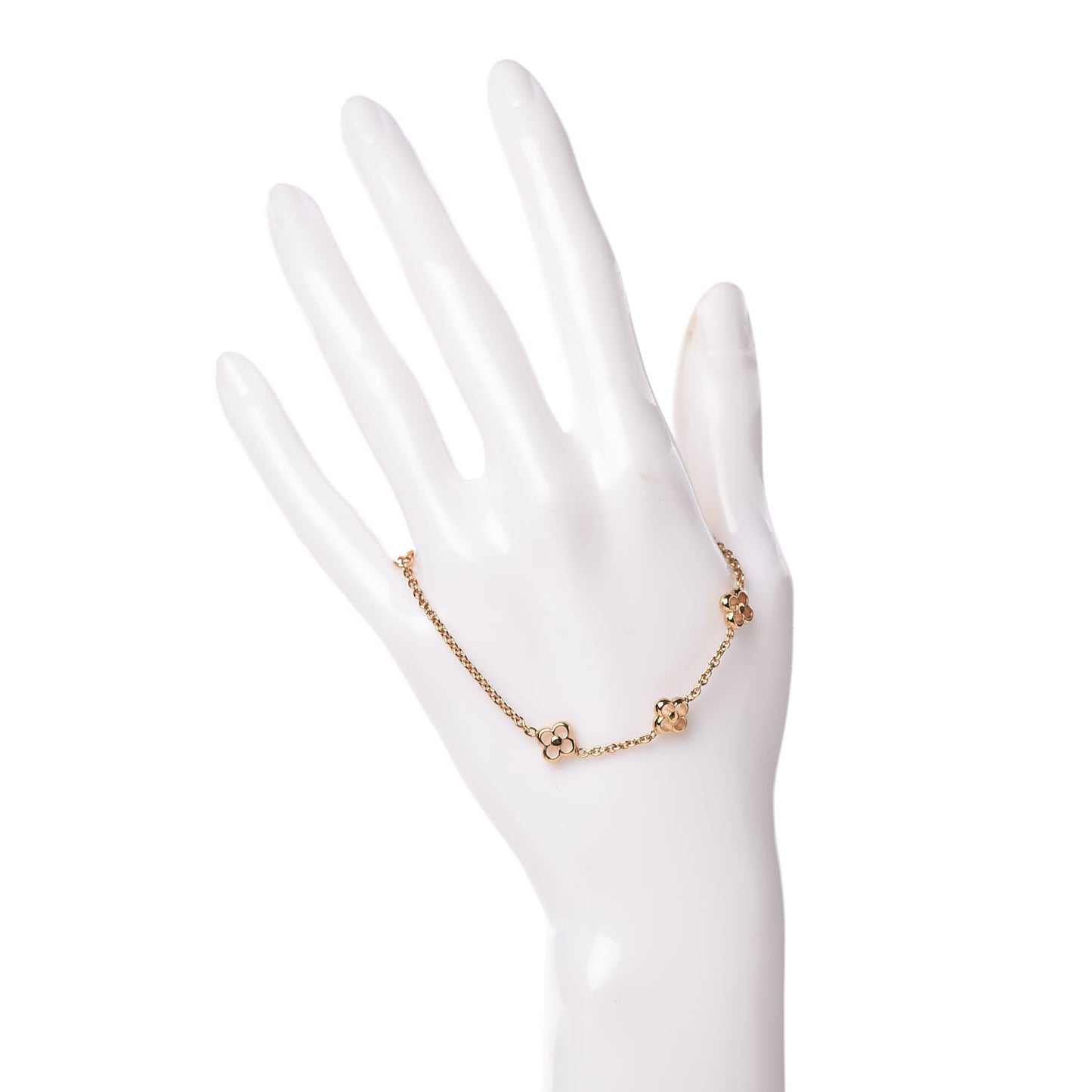 Brass Flower Full Bracelet Gold
