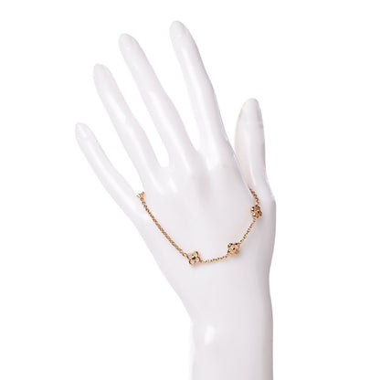 Louis Vuitton Brass Flower Full Bracelet Gold 2 of 6