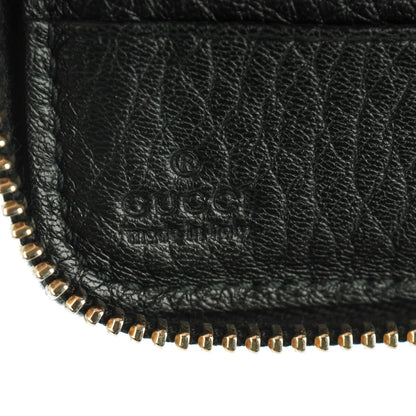Gucci Pebbled Calfskin Medium Soho Zip Around Wallet Black 6 of 7