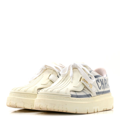 Christian Dior Nylon Mesh Dior-ID Platform Sneakers 37.5 Bleu France 4 of 13