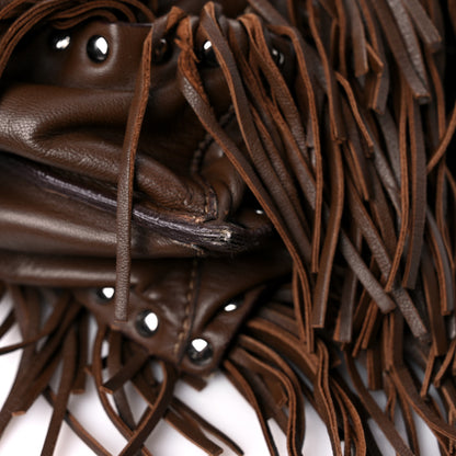 Prada Nappa Fringe Shopping Tote Noce 11 of 15