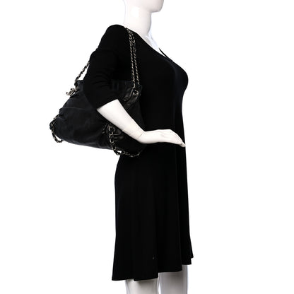 Chanel Lambskin Large Sharpei Shoulder Bag Black 2 of 9
