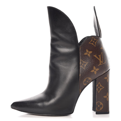 Louis Vuitton Calfskin Monogram Rodeo Queen Ankle Boots 36.5 Black 1 of 18