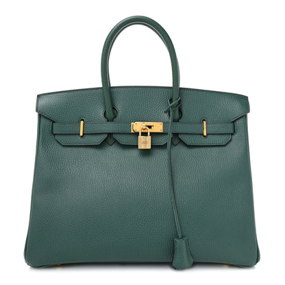 Hermes Ardennes Birkin 35 Vert Fonce 1 of 13